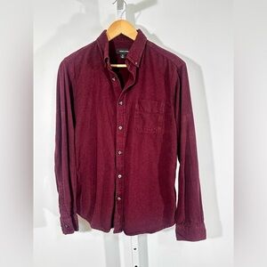 Adam Levine Collection Burgundy Button-Down Shirt (Men’s M)